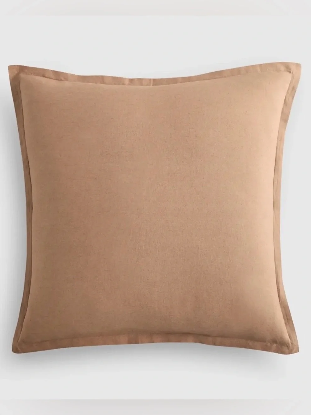 NWOT Quince European Linen Euro Sham, 26 X 26 (Latte)